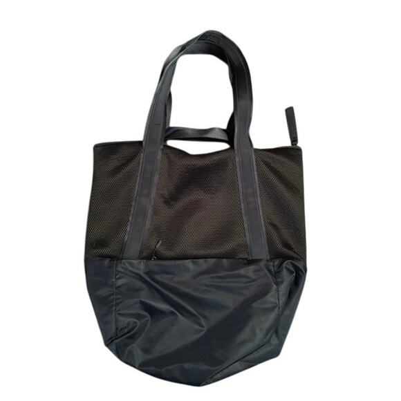 Lululemon Hot Mesh Tote bag Navy Blue Gym Beach Commuter Travel  large handbag - Picture 3 of 14